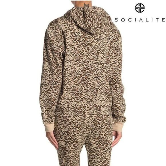 SOCIALITE Printed Pullover Hoodie‎ Long Sleeve Sweater NWT - Picture 2 of 7